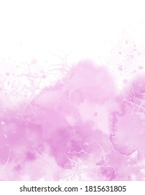 Abstract colorful watercolor for background. Digital art painting. Vector EPS 10.