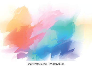 Abstract colorful watercolor for background. Digital art painting.