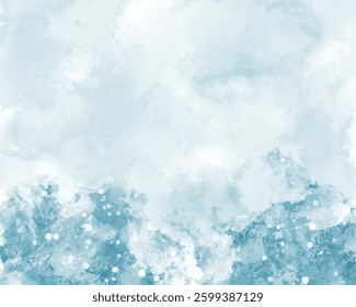 Abstract colorful watercolor for background. Digital art painting