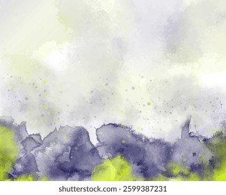 Abstract colorful watercolor for background. Digital art painting