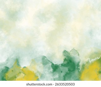 Abstract colorful watercolor for background. Digital art painting.