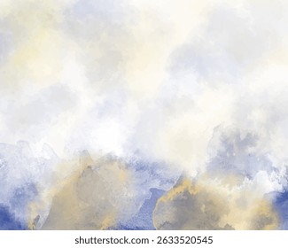 Abstract colorful watercolor for background. Digital art painting.