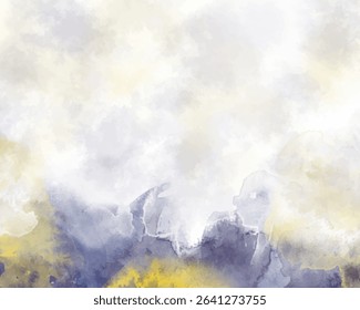 Abstract colorful watercolor for background. Digital art painting. For Watercolor wedding invitation card