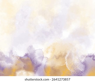 Abstract colorful watercolor for background. Digital art painting. For Watercolor wedding invitation card