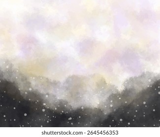 Abstract colorful watercolor for background. Digital art painting. Design for your date, postcard, banner, wedding invitation card