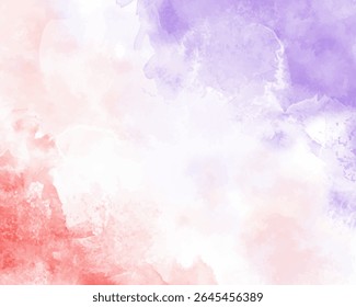 Abstract colorful watercolor for background. Digital art painting. Design for your date, postcard, banner, wedding invitation card