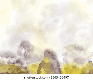 Abstract colorful watercolor for background. Digital art painting. Design for your date, postcard, banner, wedding invitation card
