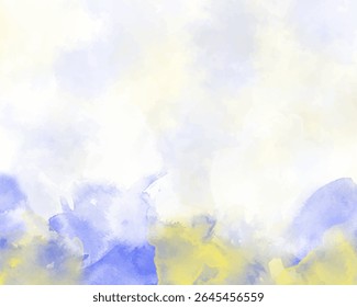 Abstract colorful watercolor for background. Digital art painting. Design for your date, postcard, banner, wedding invitation card