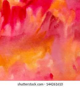 Abstract colorful watercolor background - vector