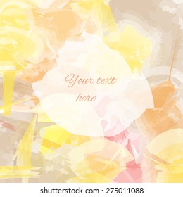 Abstract colorful watercolor background - Vector Illustration