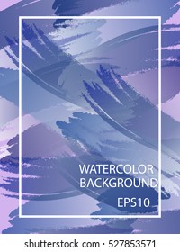 Abstract colorful watercolor for background. vector illustration