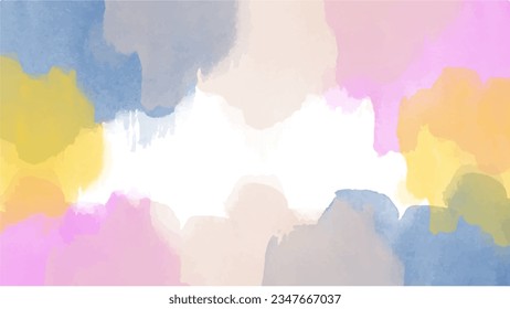 Abstract colorful watercolor background.Hand painted watercolor. vector