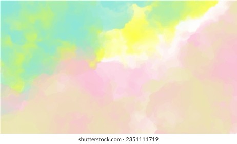 Abstract colorful watercolor background.Hand painted watercolor. vector