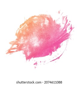 Abstract colorful watercolor hand drawn splash design
