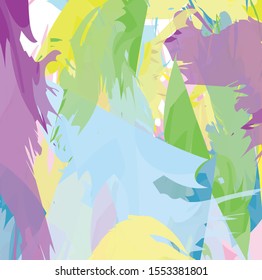 Abstract colorful watercolor paint brush and strokes, stripes pattern background.  creative nice hand drawn and grunge texture backdrop 