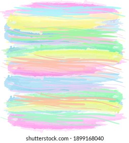 abstract colorful watercolor paint brush and strokes,  stripes horizontal pattern background. nice watercolor painting and hand drawn with horizontal lines pattern background 