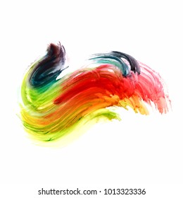 Abstract colorful watercolor splash design