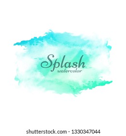 Abstract colorful watercolor splash design