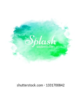 Abstract colorful watercolor splash design