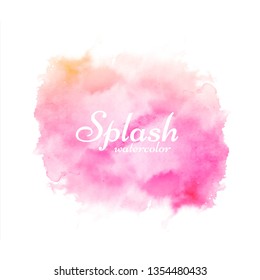Abstract colorful watercolor splash design background