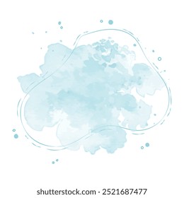 abstract colorful watercolor splash fluid design template