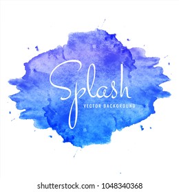 Abstract colorful watercolor splash vector