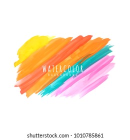 Abstract colorful watercolor vector background
