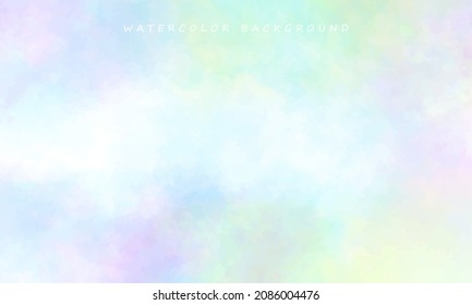 Abstract colorful watercolor vector background for graphic design, Suitable for various background design, template, banner, poster, presentation, etc.