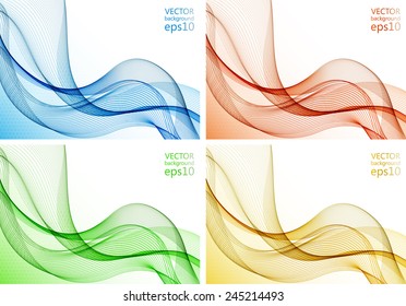Abstract colorful wave
