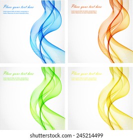 Abstract colorful wave