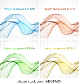Abstract colorful wave