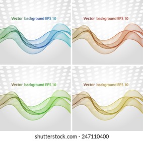 Abstract colorful wave
