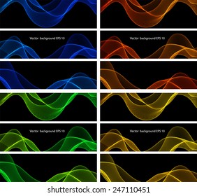 Abstract colorful wave