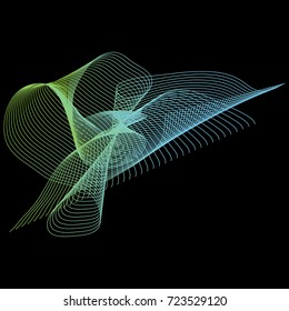 abstract colorful wave