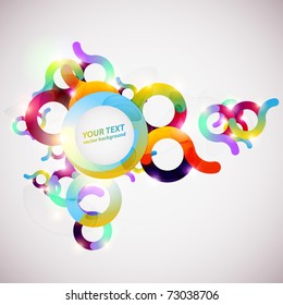 Abstract colorful wave