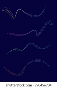 Abstract and colorful wave