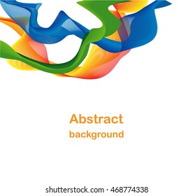 Abstract colorful wave backdrop