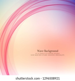 Abstract colorful wave background