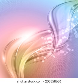 Abstract colorful wave background.