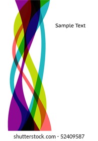 Abstract colorful wave background