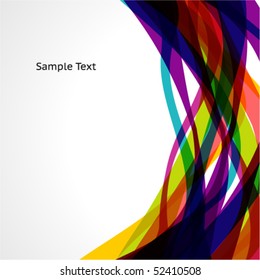 Abstract colorful wave background