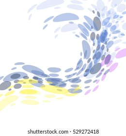 Abstract colorful wave background
