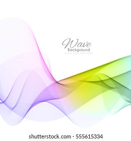 Abstract colorful wave background