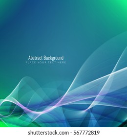 Abstract colorful wave background