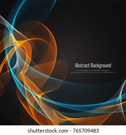 Abstract colorful wave background