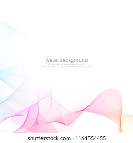 Abstract colorful wave background design