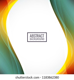Abstract colorful wave background design vector