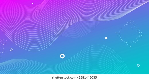 Abstract colorful wave background design. Vector illustration
