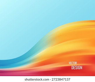Fondo de onda colorido Abstractas con líneas de gradiente que fluyen, diseño de movimiento dinámico moderno, curvas de energía vibrantes para la marca de tecnología, marketing digital, interfaz de usuario de Web, carteles y cubiertas