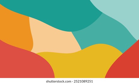 Abstract colorful wave background good for wallpaper and backdrop